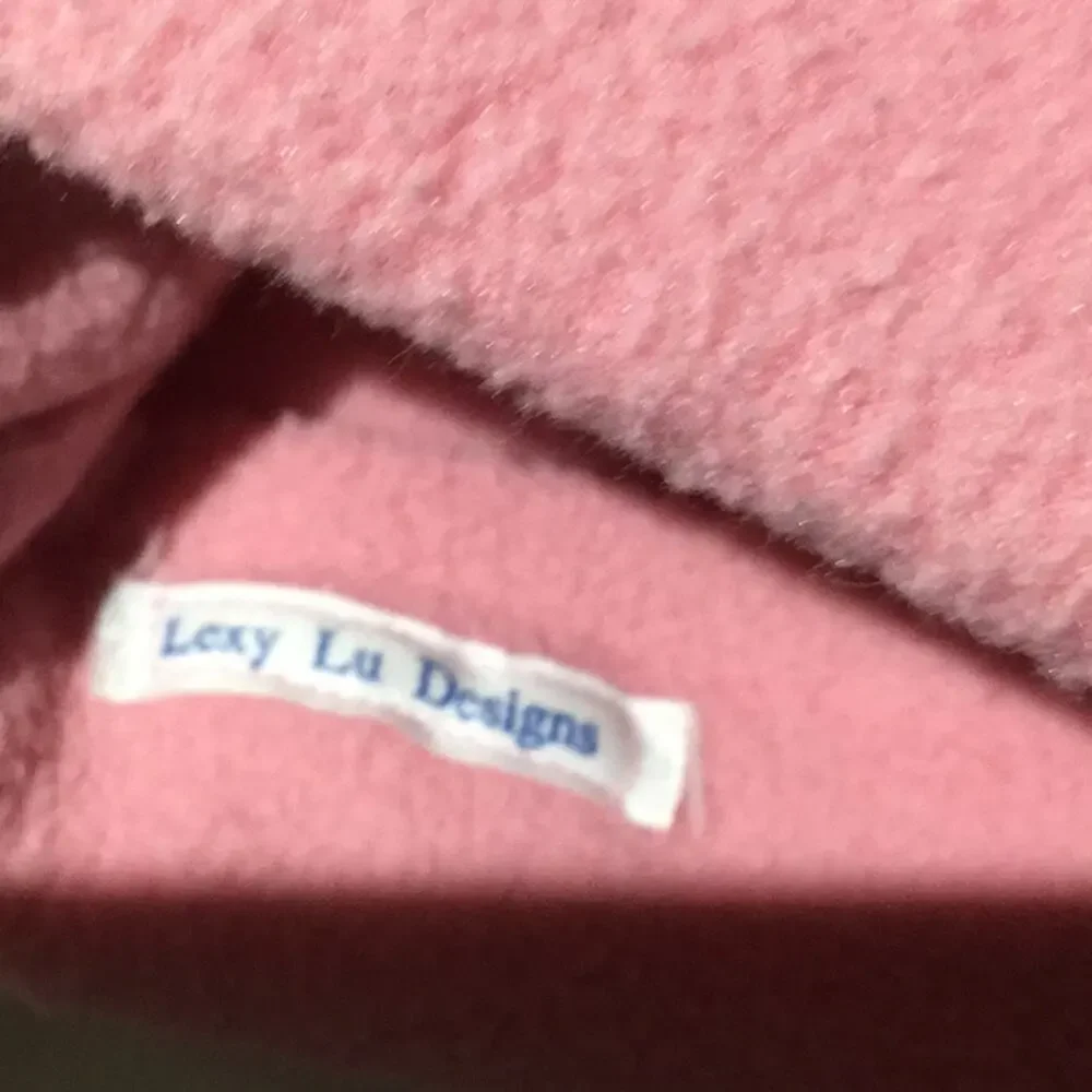 Lexy Lu Designs warm ribbon topped pink hat